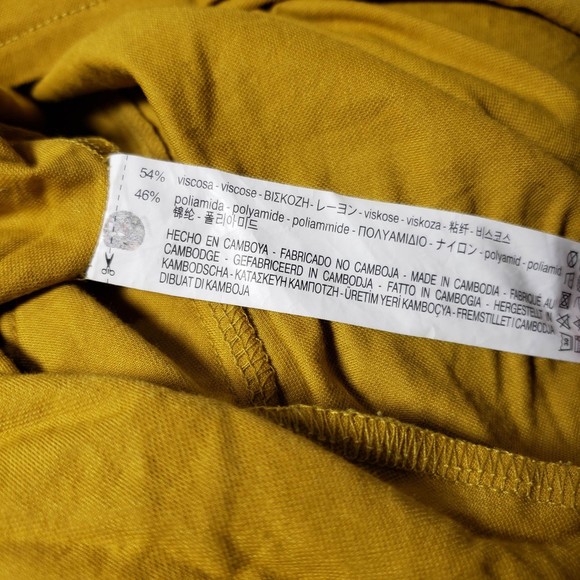 ZARA WB Collection Women's size Medium Mustard Yellow Dress - Gently Used - Picture 7 of 8
